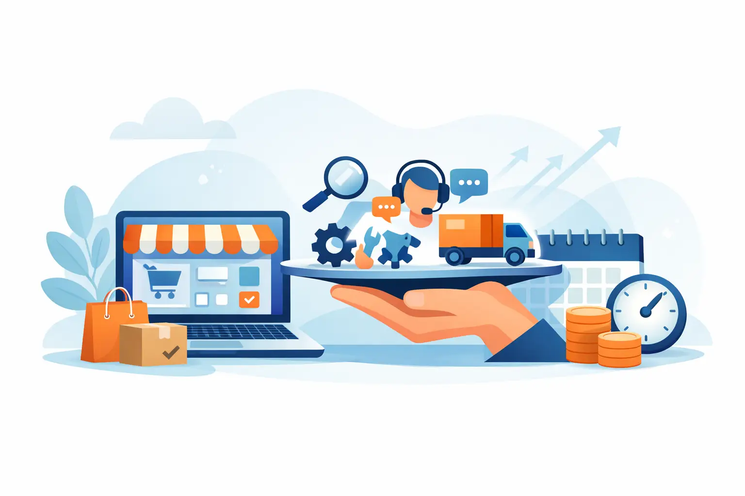Wat krijg je bij een webshop met maandelijkse kosten?