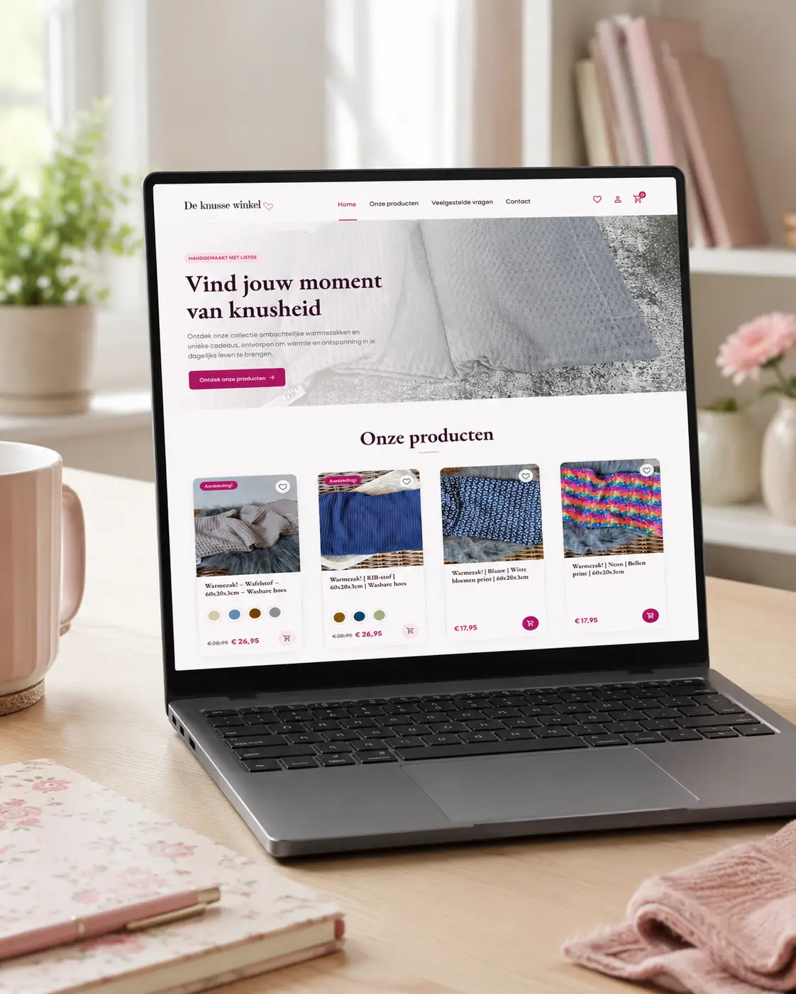 Nieuwe webshop voor de Knusse winkel